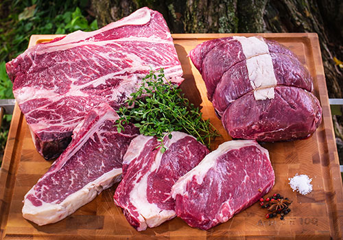 Nos produits de boeuf directement de la ferme